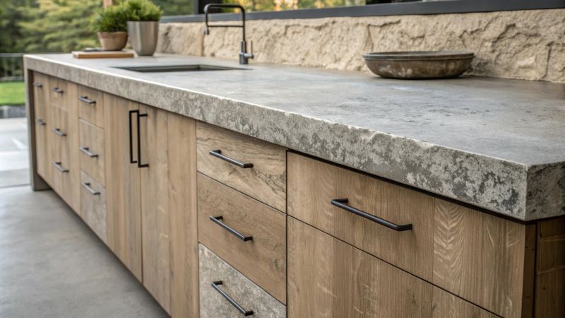 Poured Countertop Installation in Sonoma County, CA